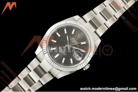 Rolex - Datejust 126334 41mm Oys Flt 904L SS/SS Gray/Stk SCF VR3235