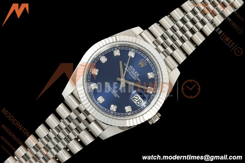 Rolex - Datejust 126334 41mm Jub Flt 904L SS/SS Blu/Dia SCF VR3235