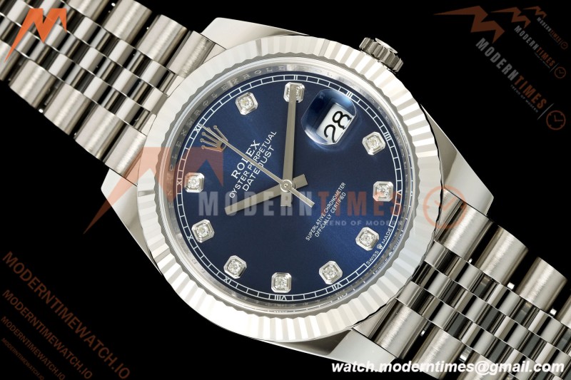 Rolex - Datejust 126334 41mm Jub Flt 904L SS/SS Blu/Dia SCF VR3235