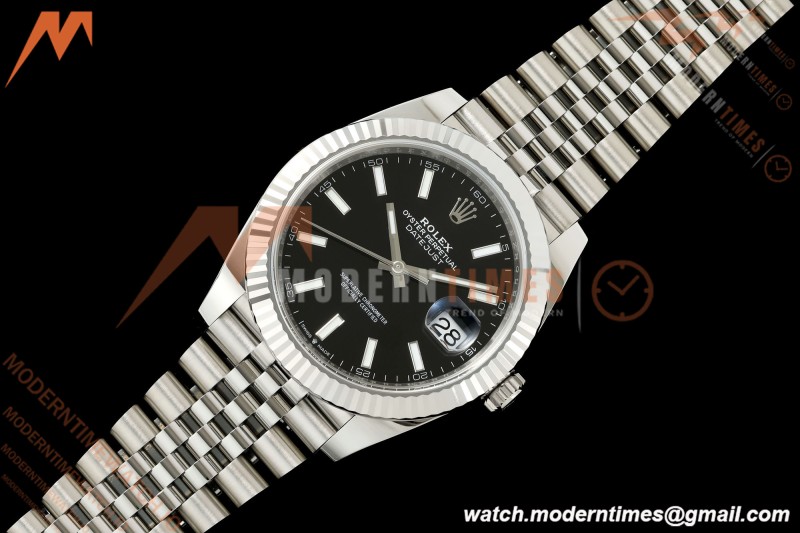 Rolex - Datejust 126334 41mm Jub Flt 904L SS/SS Blk/Stk SCF VR3235 | 롤렉스 데이트저스트 126334 41mm 주빌리 브레이슬릿 904L 스테인리스 스틸/스테인리스 스틸 블랙 다이얼/스틱 인덱스 SCF VR3235 무브먼트