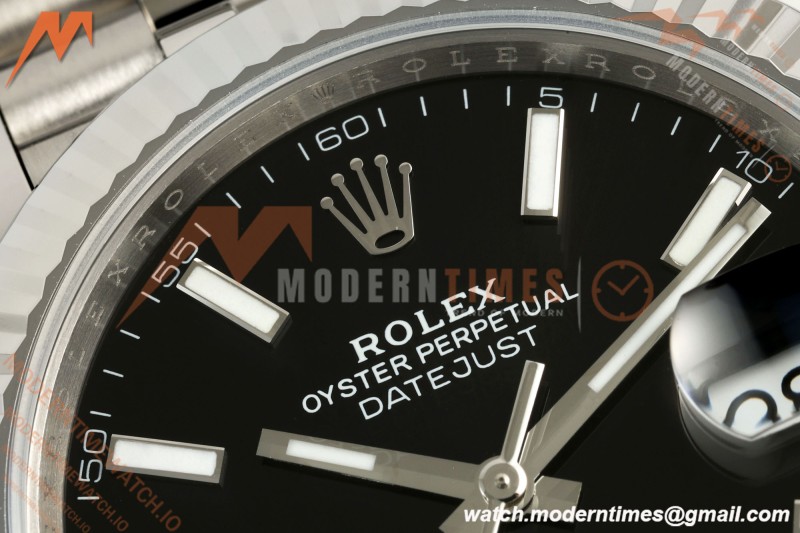 Rolex - Datejust 126334 41mm Jub Flt 904L SS/SS Blk/Stk SCF VR3235 | 롤렉스 데이트저스트 126334 41mm 주빌리 브레이슬릿 904L 스테인리스 스틸/스테인리스 스틸 블랙 다이얼/스틱 인덱스 SCF VR3235 무브먼트