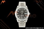 Rolex - Datejust 126334 41mm Jub Flt 904L SS/SS Gray/Dia SCF VR3235