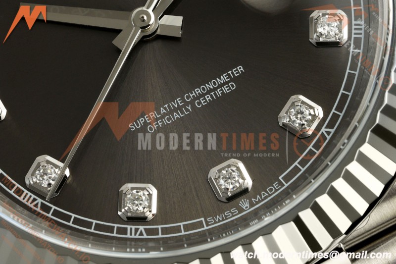 Rolex - Datejust 126334 41mm Jub Flt 904L SS/SS Gray/Dia SCF VR3235