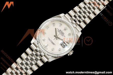 Rolex - Datejust 126234 36mm Jub Flt 904L SS/SS MOP/Dia Clean Plus DD3235
