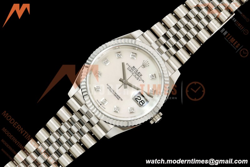 Rolex - Datejust 126234 36mm Jub Flt 904L SS/SS MOP/Dia Clean Plus DD3235