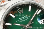 Rolex - Datejust 126334 41mm Jub Smth 904L SS/SS Ombre Green/Stk EWEF DD3235