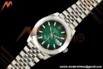 Rolex - Datejust 126334 41mm Jub Smth 904L SS/SS Ombre Green/Stk EWEF DD3235
