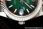 Rolex - Datejust 126334 41mm Jub Flt 904L SS/SS Ombre Green/Stk EWEF DD3235