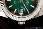 Rolex - Datejust 126334 41mm Oys Flt 904L SS/SS Ombre Green/Stk EWEF DD3235
