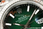 Rolex - Datejust 126334 41mm Jub Flt 904L SS/SS Ombre Green/Stk VSF V2 DD3235