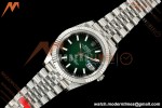 Rolex - Datejust 126334 41mm Jub Flt 904L SS/SS Ombre Green/Stk VSF V2 DD3235
