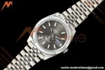 Rolex - Datejust 126334 41mm Jub Flt 904L SS/SS Grey/Stk MZF JH3235