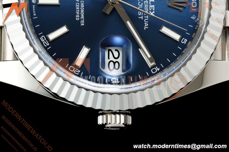 Rolex - Datejust 126334 41mm Jub Flt 904L SS/SS Blue/Stk MZF JH3235
