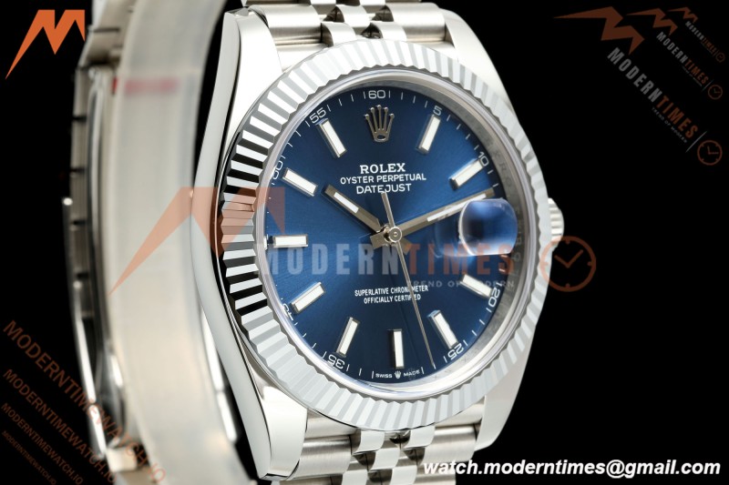 Rolex - Datejust 126334 41mm Jub Flt 904L SS/SS Blue/Stk MZF JH3235