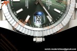 Rolex - Datejust 126334 41mm Jub Flt 904L SS/SS Grn/Stk MZF JH3235