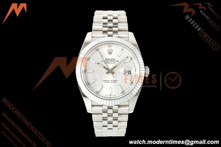 Rolex - Datejust 126334 41mm Jub Flt 904L SS/SS Silver/Stk MZF JH3235
