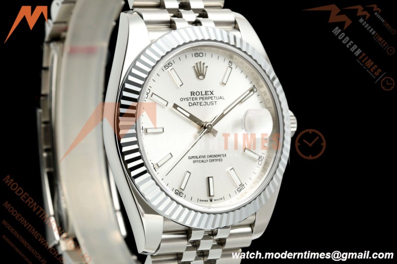 Rolex - Datejust 126334 41mm Jub Flt 904L SS/SS Silver/Stk MZF JH3235