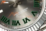 Rolex - Datejust 126334 41mm Wimbledon Jub Flt 904L SS/SS Grey/Rmn MZF JH3235