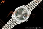Rolex - Datejust 126334 41mm Wimbledon Jub Flt 904L SS/SS Grey/Rmn MZF JH3235