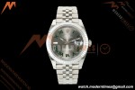 Rolex - Datejust 126334 41mm Wimbledon Jub Flt 904L SS/SS Grey/Rmn MZF JH3235