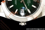 Rolex - Datejust 126334 41mm Oys Smth 904L SS/SS Ombre Green/Stk ERF JH3235 Free Sprung