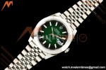 Rolex - Datejust 126334 41mm Jub Smth 904L SS/SS Ombre Green/Stk ERF JH3235 Free Sprung
