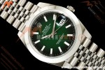 Rolex - Datejust 126334 41mm Jub Smth 904L SS/SS Ombre Green/Stk ERF JH3235 Free Sprung