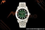 Rolex - Datejust 126334 41mm Jub Smth 904L SS/SS Ombre Green/Stk ERF JH3235 Free Sprung