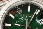 Rolex - Datejust 126334 41mm Jub Flt 904L SS/SS Ombre Green/Stk ERF JH3235 Free Sprung
