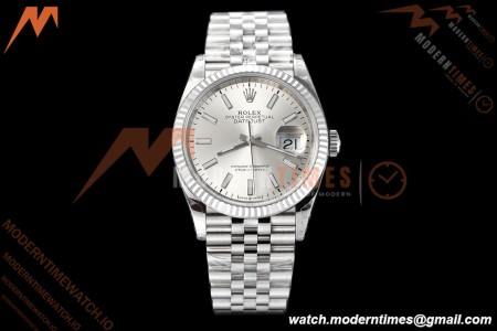 Rolex - Datejust 126234 36mm Jub Flt 904L SS/SS Silver/Stk VSF V2 DD3235