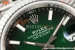 Rolex - Datejust 126334 41mm Jub Flt 904L SS/SS Ombre Green/Stk RGF JH3235 Free Sprung