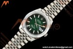 Rolex - Datejust 126334 41mm Jub Flt 904L SS/SS Ombre Green/Stk RGF JH3235 Free Sprung