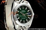 Rolex - Datejust 126334 41mm Jub Flt 904L SS/SS Ombre Green/Stk RGF JH3235 Free Sprung