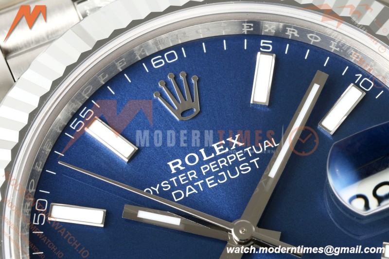 Rolex - Datejust 126334 41mm Jub Flt 904L SS/SS Blue/Stk RGF JH3235 Free Sprung