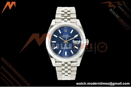 Rolex - Datejust 126334 41mm Jub Flt 904L SS/SS Blue/Stk RGF JH3235 Free Sprung