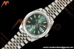 Rolex - Datejust 126334 41mm Jub Flt 904L SS/SS Mint Green/Stk RGF JH3235 Free Sprung