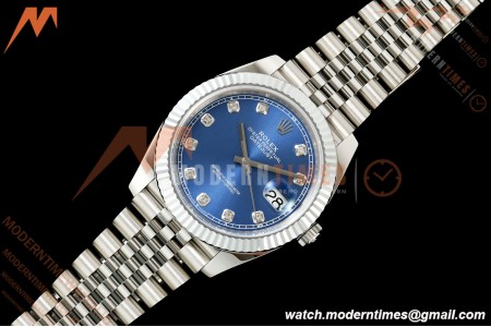 Rolex - Datejust 126334 41mm Jub Flt 904L SS/SS Blue/Dia RGF JH3235 Free Sprung
