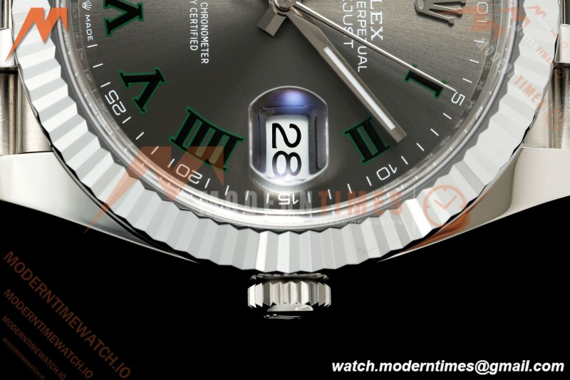Rolex - Datejust 126334 41mm Jub Flt 904L SS/SS Grey/Rmn RGF JH3235 Free Sprung