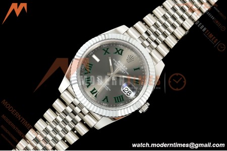 Rolex - Datejust 126334 41mm Jub Flt 904L SS/SS Grey/Rmn RGF JH3235 Free Sprung