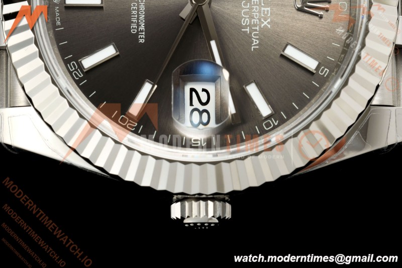 Rolex - Datejust 126334 41mm Jub Flt 904L SS/SS Grey/Stk VSF V2 DD3235 V2