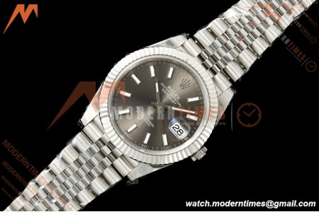 Rolex - Datejust 126334 41mm Jub Flt 904L SS/SS Grey/Stk VSF V2 DD3235 V2