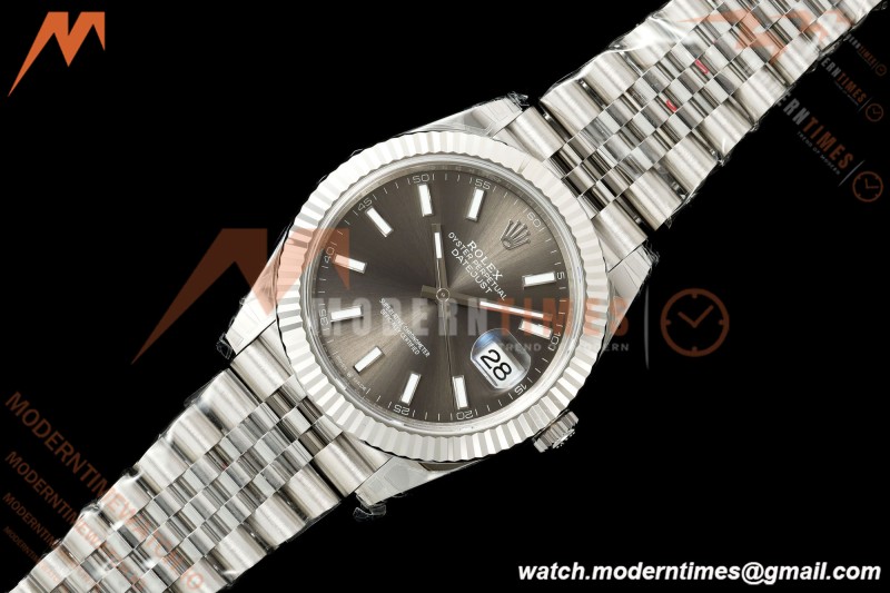 Rolex - Datejust 126334 41mm Jub Flt 904L SS/SS Grey/Stk VSF V2 DD3235 V2