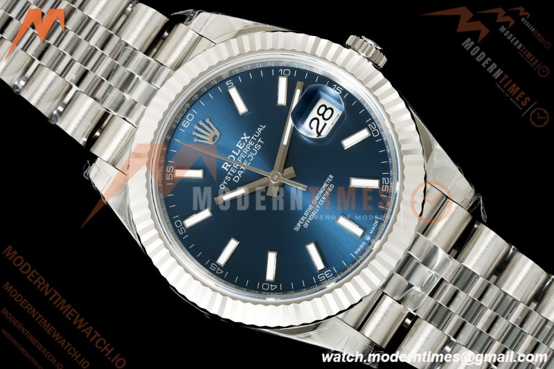 Rolex - Datejust 126334 41mm Jub Flt 904L SS/SS Blu/Stk VSF V2 VS3235