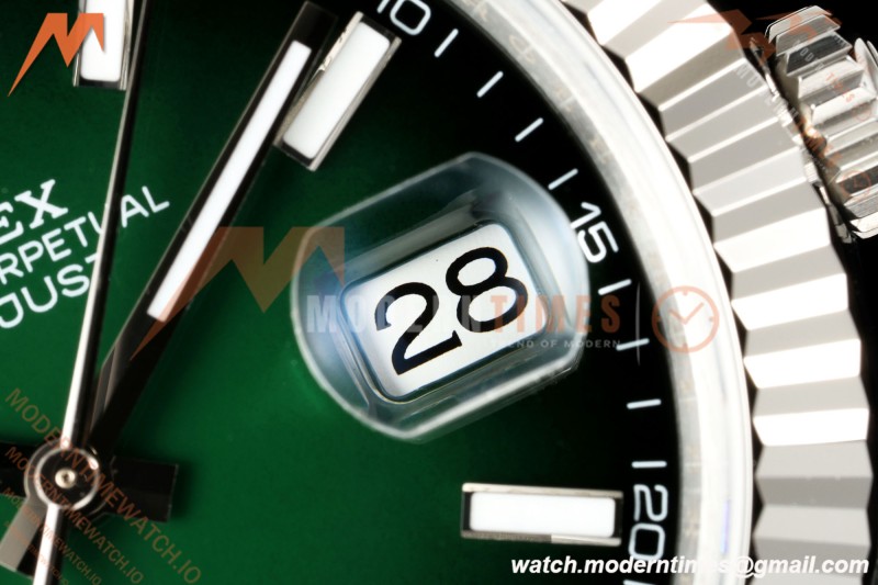Rolex - Datejust 126334 41mm Jub Flt 904L SS/SS Ombre Green/Stk VSF V2 DD3235 V2