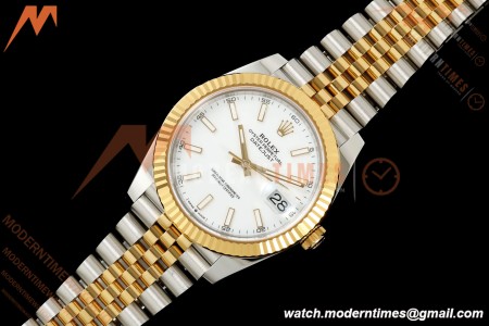 Rolex - Datejust 126333 41mm 904L Jub Flt YG/SS Wht/Stk RCF JH3235