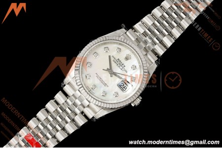 Rolex - Datejust 126234 36mm Jub Flt 904L SS/SS MOP/Dia VSF DD3235