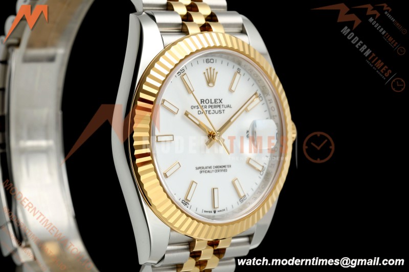 Rolex - Datejust 126333 41mm 904L Jub Flt YG/SS Wht/Stk RCF JH3235