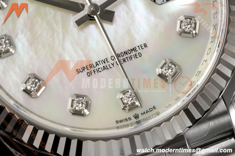 Rolex - Datejust 126234 36mm Jub Flt 904L SS/SS MOP/Dia VSF DD3235