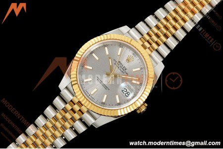 Rolex - Datejust 126333 41mm 904L Jub Flt YG/SS Gry/Stk RCF JH3235