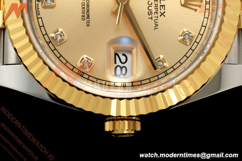 Rolex - Datejust 126333 41mm 904L Jub Flt YG/SS YG/Dia RCF JH3235